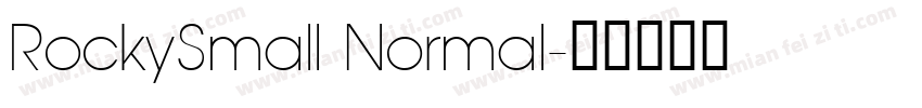 RockySmall Normal字体转换